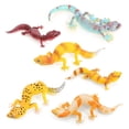 thumbnail image 1 of Set de figuras Realistic Gecko & Leopard Gecko PVC Reptil 6 piezas, 1 of 1