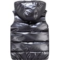 thumbnail image 3 of YOUI-GIFTS Kids Winter Down Vest Hooded Vest Zip Windproof Padded Vest Jacket With Pockets, 3 of 6
