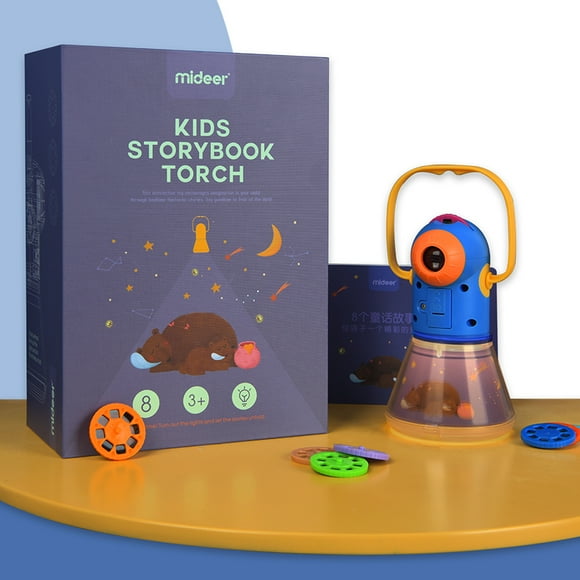Portable Projector Light Torch Toy Tales Story Book Set and night light - Christmas, Birthday Present