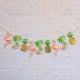 thumbnail image 4 of KAKOWELY Guirnalda de fiesta tropical hawaiana dorada con piña y flamenco, banderines colgantes decorativos, 4 of 4
