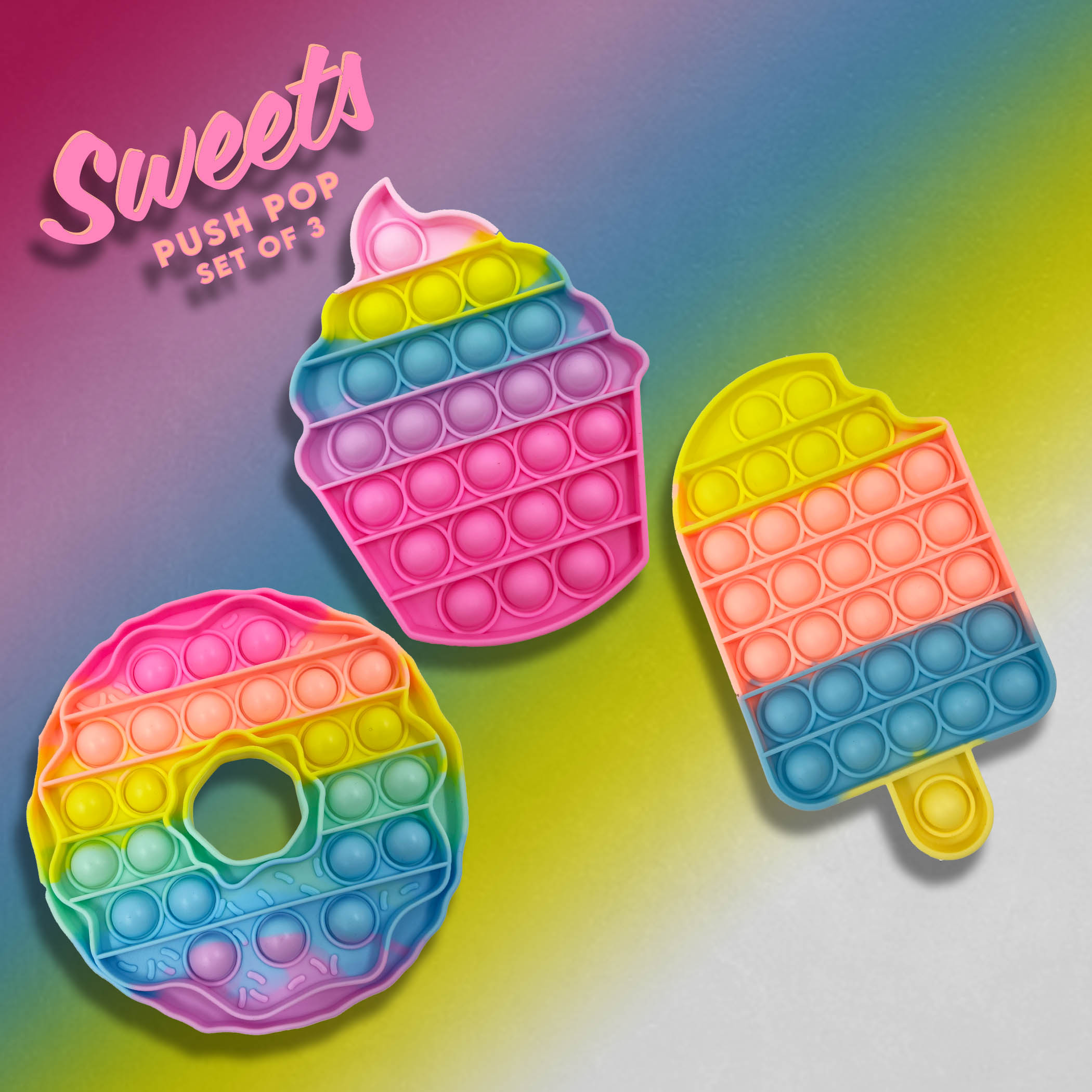 Fidget Fun Sweets Popper 3 Pack photo 2