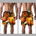 thumbnail image 3 of luoweisi Men's Beach Shorts Quick Dry Swim Trunks with Mesh Lining Thanksgiving Pumpkin 2XL, 3 of 5