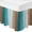 Green, variant on Aqua Ombre Bed Skirt Queen Size 16 Inch Drop, Adjustable & Elastic Wrap Around Bed Skirts Pleated Luxury Dust Ruffles For Twin Full Queen Cal King Base Beds, Vintage Country Wooden