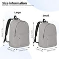 thumbnail image 2 of Bingfone Gary Print Canvas College Laptop Backpack, Large Capacity Lightweight College Bookbag Casual Daypack-Small, 2 of 5