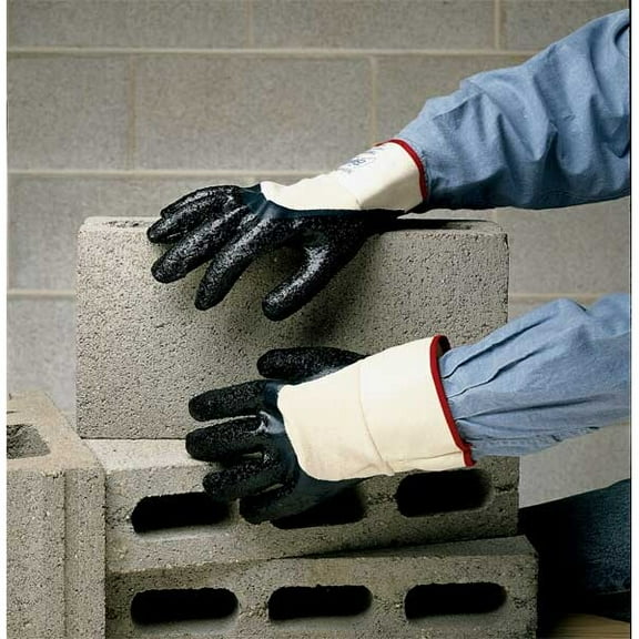 Showa VF,Coated Gloves,Blue,10,3NGX4,PR 7166R-10-V