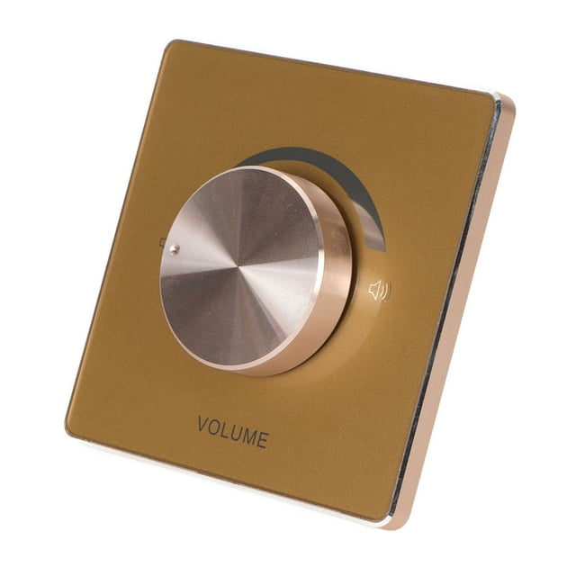 Control de volumen de pared, perilla del controlador de volumen de 50 W Control de volumen Perilla giratoria W Perilla del controlador de volumen Aspecto llamativo