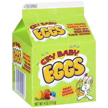 Cry Baby Egg Shaped Bubble Gum, 4 oz