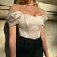 thumbnail image 2 of Blusa superior de tubo sin tirantes de manga corta sin espalda delgada sólida de mujer sexy de moda Fridja  gope2063, 2 of 5
