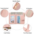 thumbnail image 6 of GAEKEAO Wallets for Women Small Vegan Leather RFID Blocking Bifold Zipper Pocket Wallet Card Case Purse with ID Window, 6 of 7