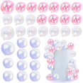 thumbnail image 1 of 32 Piezas De Selecciones De Pastel De Bolas, Decoración De Pastel Con Forma De Bola Colorida, Bolas De Perlas, Decoración De Pastel De Magdalenas Para Suministros De Decoración De Boda, Fiesta De Cump, 1 of 5