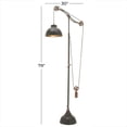 thumbnail image 4 of DecMode 79" Pulley Black Floor Lamp with Black Metal Shade, 4 of 15