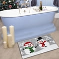 thumbnail image 1 of Hbdhejl Christmas Doormat Winter Bath Rug Snowflak Mats Decor Front Door Mat Decorative Non Slip Comfortable Mat Home Cashmeree Imitation Decor Xmas Winter Holiday Floor Mat 16X23.6 Inch, 1 of 5