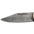 thumbnail image 3 of Custom Damascus Steel Collection Engraved Brass Folding Knife, 3 of 5