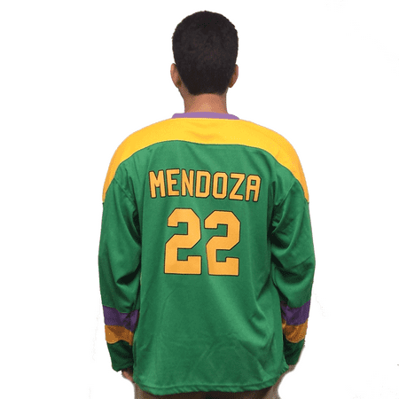 Luis Mendoza #22 Mighty Ducks Movie Hockey Jersey 90s D2 Costume Sweater