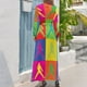 thumbnail image 3 of Vestido largo Pop Art, vestido de fiesta, vestidos de novia para fiestas, vestido de verano para uso diario, 3 of 5