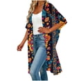 thumbnail image 4 of Ailaofu Women's Kimono Swimsuit Coverups Summer Beach Casual Loose Cardigans for Swimwear, 4 of 5