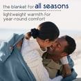 thumbnail image 2 of Soft All-Season Fleece Throw Blanket – Cozy Layering Bed Blanket – Full/Queen Size – Blue, 2 of 7