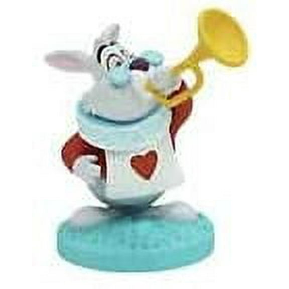 Alice in Wonderland White Rabbit 3” PVC Cake Topper Figure Figurine New