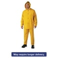 thumbnail image 2 of 3-Pc Rainsuit, Jacket/Hood/Overalls, 0.35 mm, PVC Over Polyester, Yellow, X-Large, 2 of 2