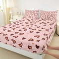 thumbnail image 3 of Feelyou Kawaii Love Heart Bed Sheets, Fashion Graffiti Cartoon King Sheets, Teens Kids Boys Girls Sheet Set, Luxury Bedroom Decor, 4pcs, 3 of 7