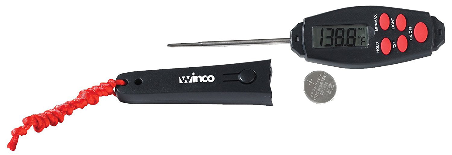 Winco Industries Co Black Digital Thermometer PACK OF 1 