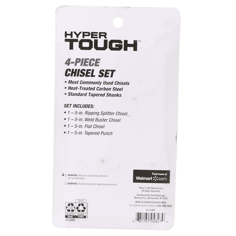 Hyper Tough 4 Piece Chisel Set Manufacturer Part Number 25-310HT