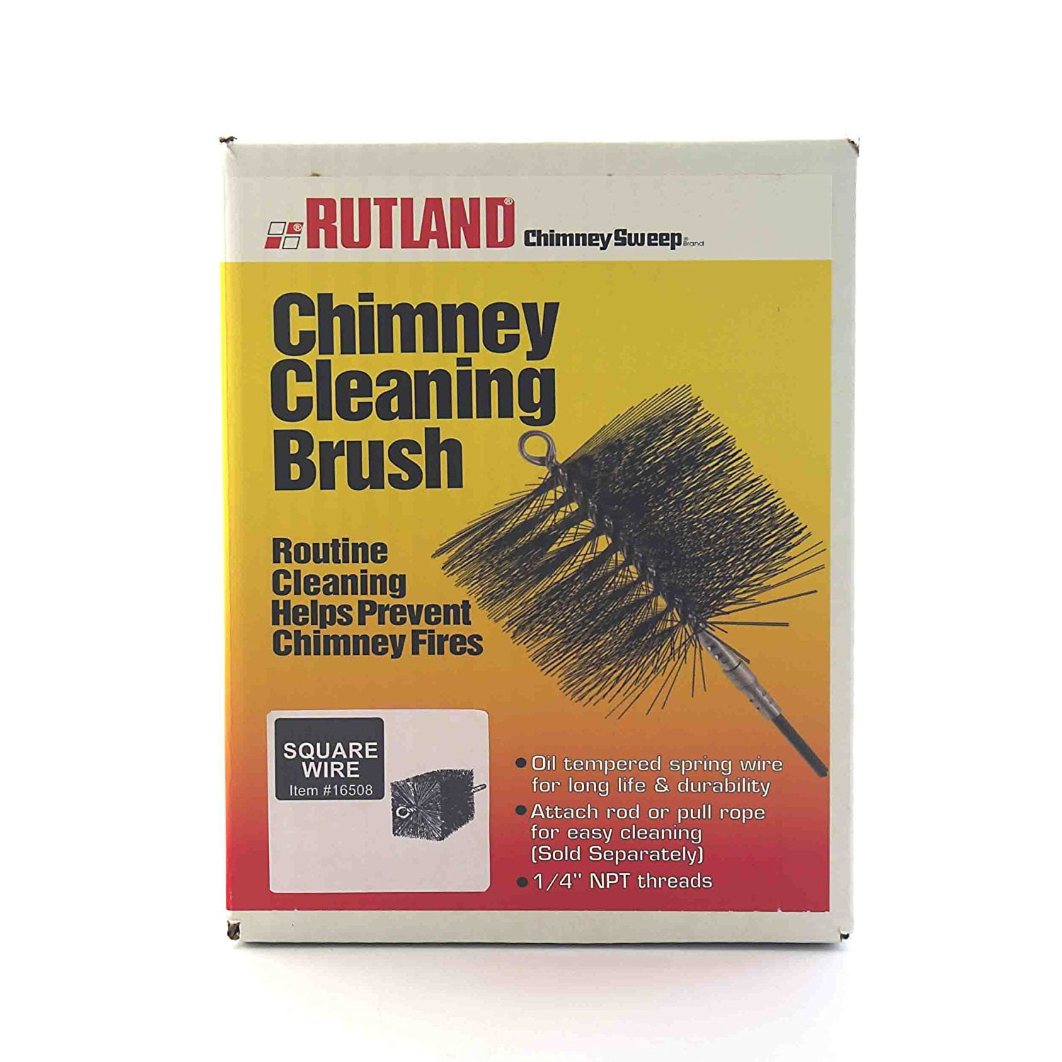 1/4-Inch Pipe Rutland 16507 7-Inch Square Wire Thread Fitting Chimney Sweep 