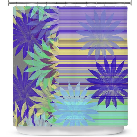 Shower Curtains 70" x 84" from DiaNoche Designs by Pam Amos - Delicious Blues
