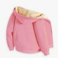 thumbnail image 4 of Povozer Girls Zip up Hoodies Teen Fleece Sweatshirts Jacket Casual Fall Hoodie(Pink,6-7T), 4 of 4
