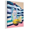 thumbnail image 4 of Kate and Laurel Lemons and Gin Framed Canvas Wall Art by Rachel Christopoulos 18 x 24 Sylvie White, Modern, Still Life, Cuisine Art for Wall Decor, Living Room, Bedroom, 4 of 8