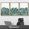 thumbnail image 2 of wall26 Framed Canvas Print Wall Art Set Minimal Haworthia Echeveria Cactus Nature Wilderness Photography Modern Art Bohemian Decorative for Living Room, Bedroom, Office - 16"x24"x3 Natural, 2 of 5