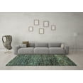 thumbnail image 3 of Ahgly Company Indoor Square Abstract Light Blue Modern Area Rugs, 3' Square, 3 of 4
