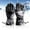 Black, variant on Baqcunre Warm Gloves, Winter Warm Ski Gloves Snowboarding Water-Proof Touchscreen Gloves with Zipper Pocket for Men Women, Knitted Gloves, Heating Gloves