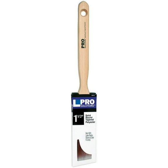 24-Pack of 1-1/2” Pro Solutions 22215 SRT Polyester Paint Brush Angle Sash, Standard Handle