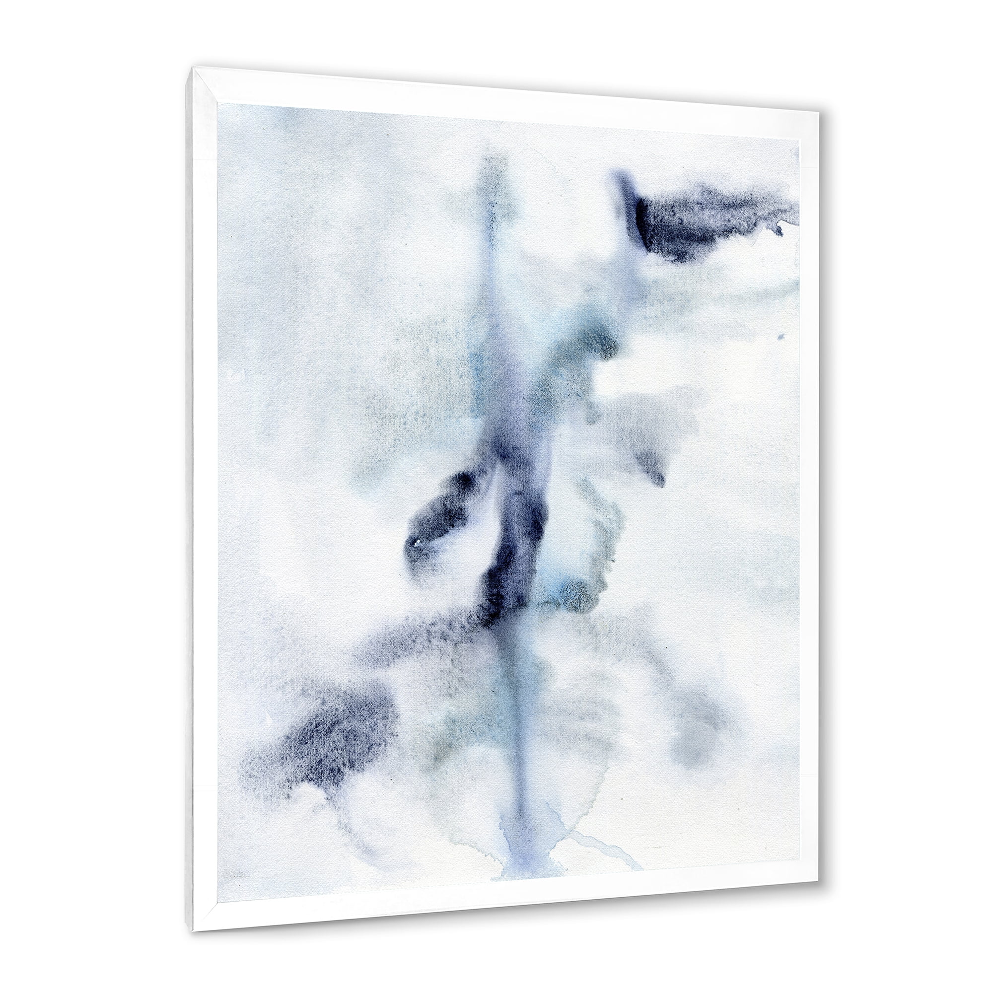 Designart 'Abstract Of Clouds Dark Blue Colored IV' Modern Framed Art Print