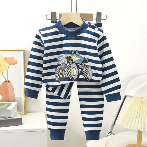 Cowsor 2PC Set for Children Boy Girl Match Kawaii Thermal 2 Piece Tops Tshirts Lingeries Pants Loungewear 2PC Sets Child