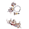 thumbnail image 2 of 2 juegos 2V 2T de cableado de circuito completo Macetas de control Piezas de guitarra eléctrica Baoblaze Cambiar el arnés del cable del interruptor, 2 of 8