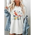 thumbnail image 4 of Red Womens Tops Women Flower Graphic Tees Short Sleeve Shirts 2025 Summer Casual Loose Fit Beach Tops Shirts for Women, 4 of 6