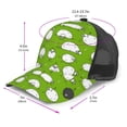 thumbnail image 3 of Picia Funny Sheep Doing Yoga Pattern Trucker Hat,Baseball Cap,Sun Protection Cap,Stylish Headwear,Leisure Cap,Outdoor Sports Cap, 3 of 7