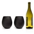 thumbnail image 2 of Big Betty - Matte Black Stemless XL Premium Jumbo Wine Glass Set - 2 Glasses - Each Holds a Whole Bottle of Wine, 2 of 9