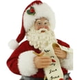 thumbnail image 3 of 12” Fabric Mache Traditional Toy Bag Santa Claus 121024, 3 of 7