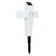Solar Powered LED Cross Lights Graveside Memorial Headstone Stake
