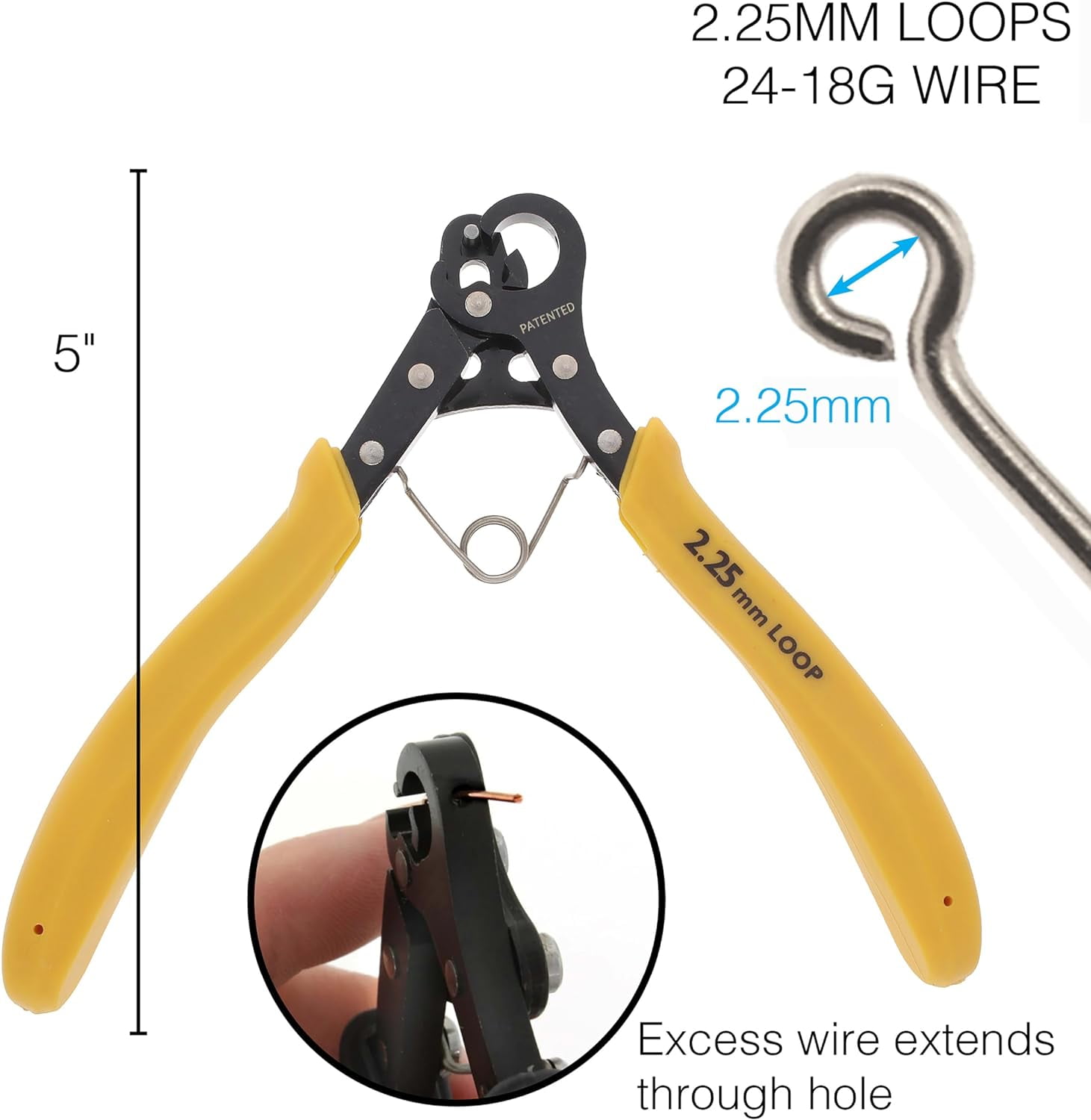 The Beadsmith Looper Kit - Includes a 1-Step Looper Plier (2.25 mm) & 2 Tarnish-Resistant 20 Gauge Wire Spools, 15 Yards Each in Silver & Gold – Create Consistent Loops for Wire Jewelry in One Step