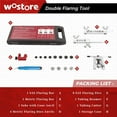 thumbnail image 5 of Professional Brake Line Flare Kit for Single, Double (SAE) Flares & Bubble (ISO) Flares with Tubing Cutter Pipe Reamer for 3/16-5/8" 7 Sizes, 5 of 7