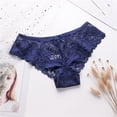 thumbnail image 4 of yunLCZ Women's Cotton Underwear High Waist Women Thong Breathable Briefs Lace Hollow Cotton Panties, 4 of 4
