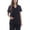 Black, variant on Dreamcrest Ultra Soft Women's Scrub Tops Medical Scrubs Nursing Uniforms (Black, Small)