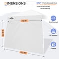 thumbnail image 5 of EAGLE PEAK 10' x 10' White Outdoor Canopy Sidewall, 5 of 7