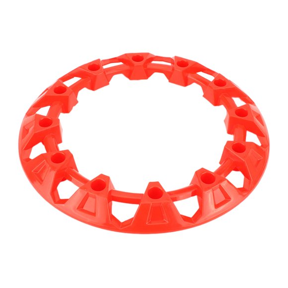 Almencla Protection de Moyeu de Roue de VTT Générique, Décor Pratique pour Pneu de VTT Rouge 8 Pouces