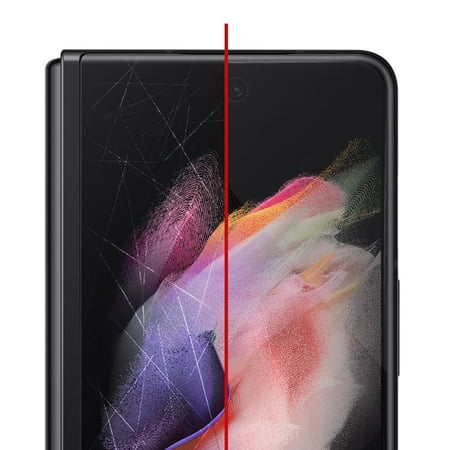 ZAGG - InvisibleShield Ultra Clear+ with D3O Advanced Scratch & Shatter Screen Protector for Samsung Galaxy Z Fold3 5G