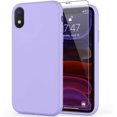 thumbnail image 1 of iPhone Xr Case with Screen Protector,Soft Liquid Silicone Gel Rubber Bumper Cover,Slim Fit Shockproof Protective Phone Case for iPhone Xr Lavender Purple, 1 of 8